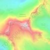 Mappa topografica Cima Presanella, altitudine, rilievo