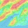 Mappa topografica Saint-Adrien, altitudine, rilievo