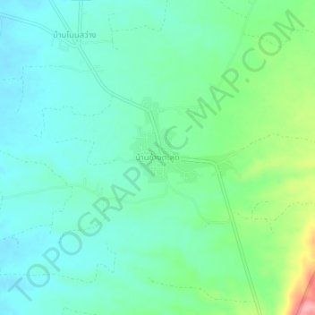 Mappa topografica Ban Chang Talut, altitudine, rilievo