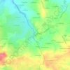 Mappa topografica Courneuve, altitudine, rilievo