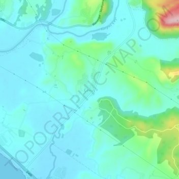 Mappa topografica Çavuş, altitudine, rilievo