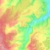Mappa topografica Les Batelières, altitudine, rilievo