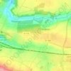 Mappa topografica Parc de Folleville, altitudine, rilievo