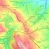 Mappa topografica Wortley, altitudine, rilievo