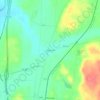 Mappa topografica Kinnikinnick, altitudine, rilievo