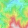 Mappa topografica La Roche, altitudine, rilievo