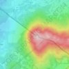 Mappa topografica Monte Cocusso, altitudine, rilievo