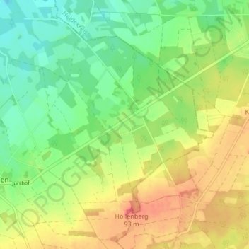 Mappa topografica Drögenbostel, altitudine, rilievo