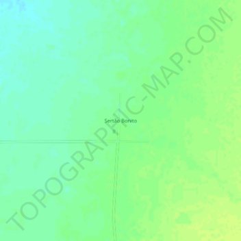 Mappa topografica Sertão Bonito, altitudine, rilievo