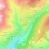 Mappa topografica Lignan - Saint-Barthélemy, altitudine, rilievo