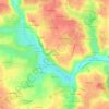 Mappa topografica Courcelle, altitudine, rilievo