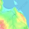 Mappa topografica Staffin, altitudine, rilievo