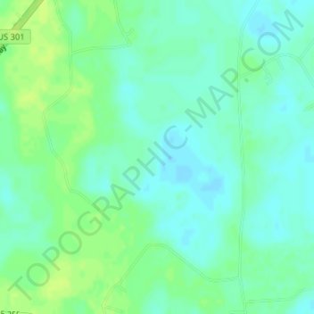Mappa topografica Brunston Swamp, altitudine, rilievo