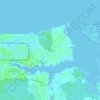 Mappa topografica Dandy, altitudine, rilievo