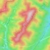 Mappa topografica Lewis Mountain, altitudine, rilievo