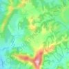 Mappa topografica Mendibieu, altitudine, rilievo