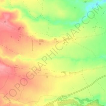 Mappa topografica Llano de Aparicio, altitudine, rilievo