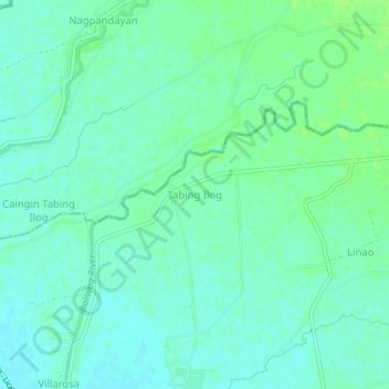 Mappa topografica Tabing Ilog, altitudine, rilievo