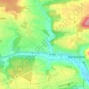 Mappa topografica Lixhöfe, altitudine, rilievo