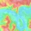 Mappa topografica L'Alcade, altitudine, rilievo