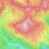 Mappa topografica Monte Toraro, altitudine, rilievo