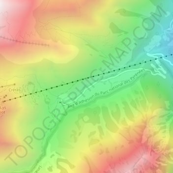 Mappa topografica Cambasque, altitudine, rilievo
