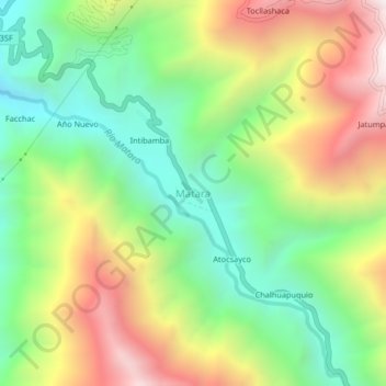 Mappa topografica Matara, altitudine, rilievo