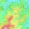 Mappa topografica La Plaine, altitudine, rilievo