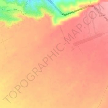 Mappa topografica Lineas de Nasca, altitudine, rilievo