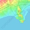 Mappa topografica Salou, altitudine, rilievo