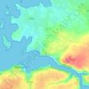 Mappa topografica Kernevez Perroz, altitudine, rilievo