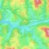Mappa topografica Mallaret, altitudine, rilievo