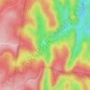 Mappa topografica Deep Pass, altitudine, rilievo