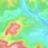 Mappa topografica Le Mas Delon, altitudine, rilievo