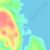 Mappa topografica Canary Cove, altitudine, rilievo