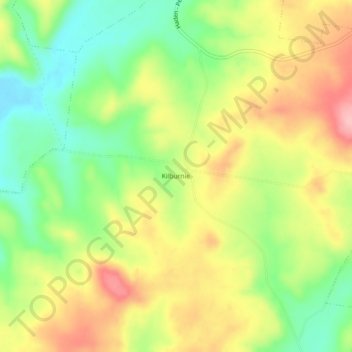 Mappa topografica Kilburnie, altitudine, rilievo