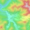 Mappa topografica La Combe, altitudine, rilievo