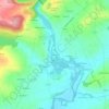 Mappa topografica Quénécan, altitudine, rilievo