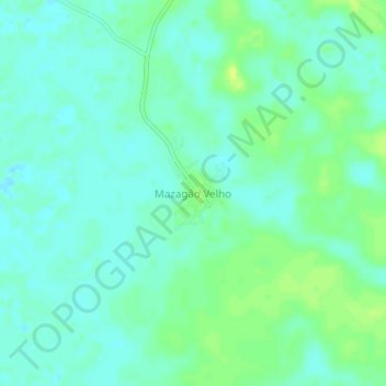 Mappa topografica Mazagão Velho, altitudine, rilievo