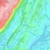 Mappa topografica Red Bank, altitudine, rilievo