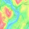 Mappa topografica Sunnyside, altitudine, rilievo