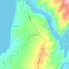Mappa topografica Lomas de Pangal, altitudine, rilievo