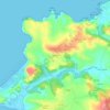 Mappa topografica Lloreda, altitudine, rilievo