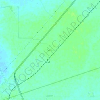 Mappa topografica Sohal, altitudine, rilievo