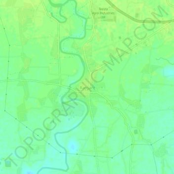 Mappa topografica Rajganj, altitudine, rilievo