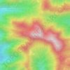 Mappa topografica Mount Malepunyo, altitudine, rilievo