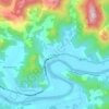 Mappa topografica Rio Morto, altitudine, rilievo