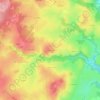 Mappa topografica Auteroche, altitudine, rilievo