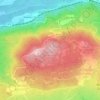 Mappa topografica Monte San Michele, altitudine, rilievo