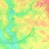 Mappa topografica La Courtille, altitudine, rilievo